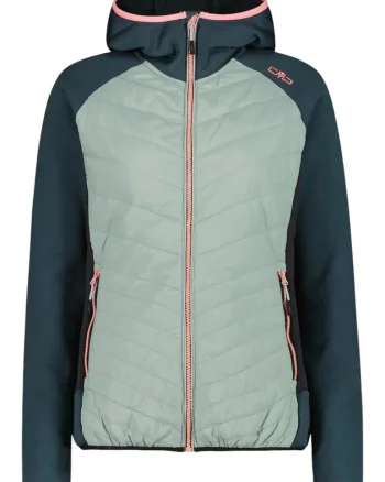 Jacheta  dama Jacket Hybrid Fix Hood 35E2946, Verde