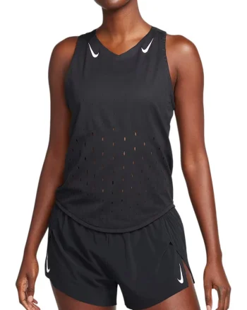 Maiou alergare dama  AeroSwift Dri-FIT ADV FW 2025, Negru