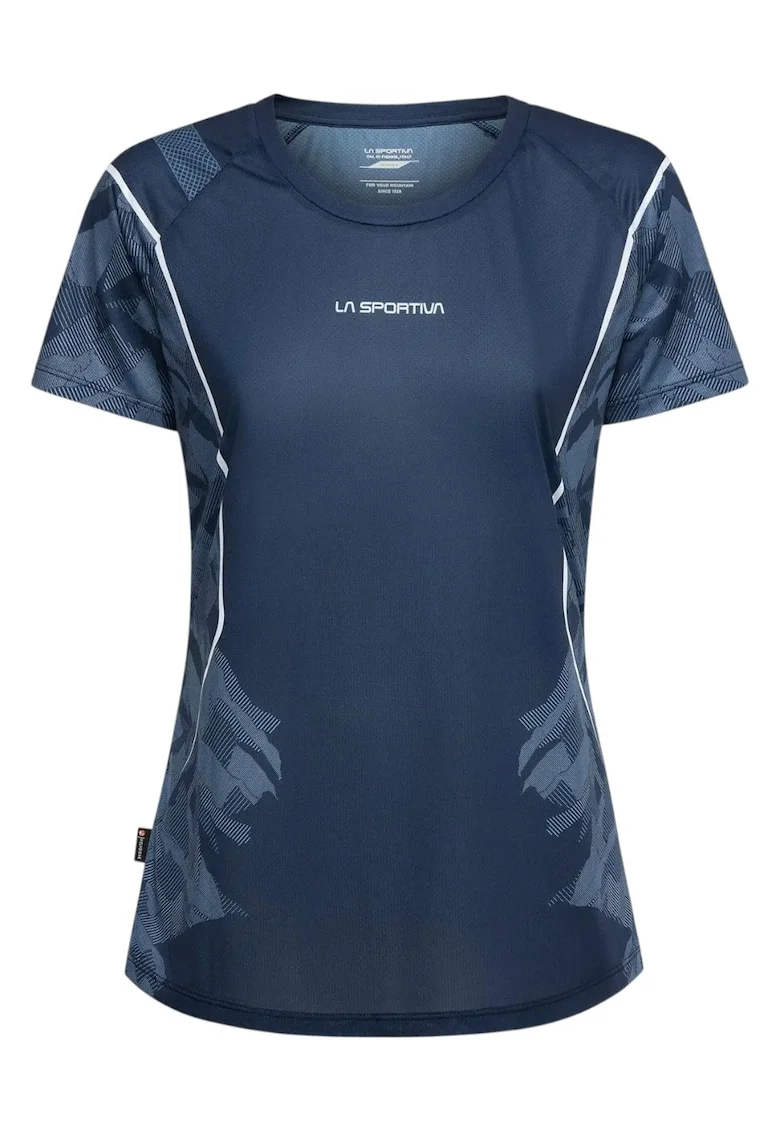 Tricou alergare dama  Pacer FW 2025, Bleumarin