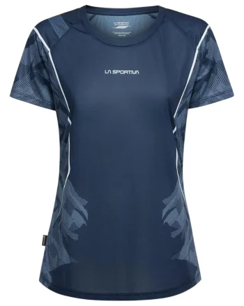 Tricou alergare dama  Pacer FW 2025, Bleumarin