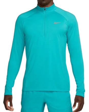 Bluza alergare barbati  Stride SS 2025, Turcoaz