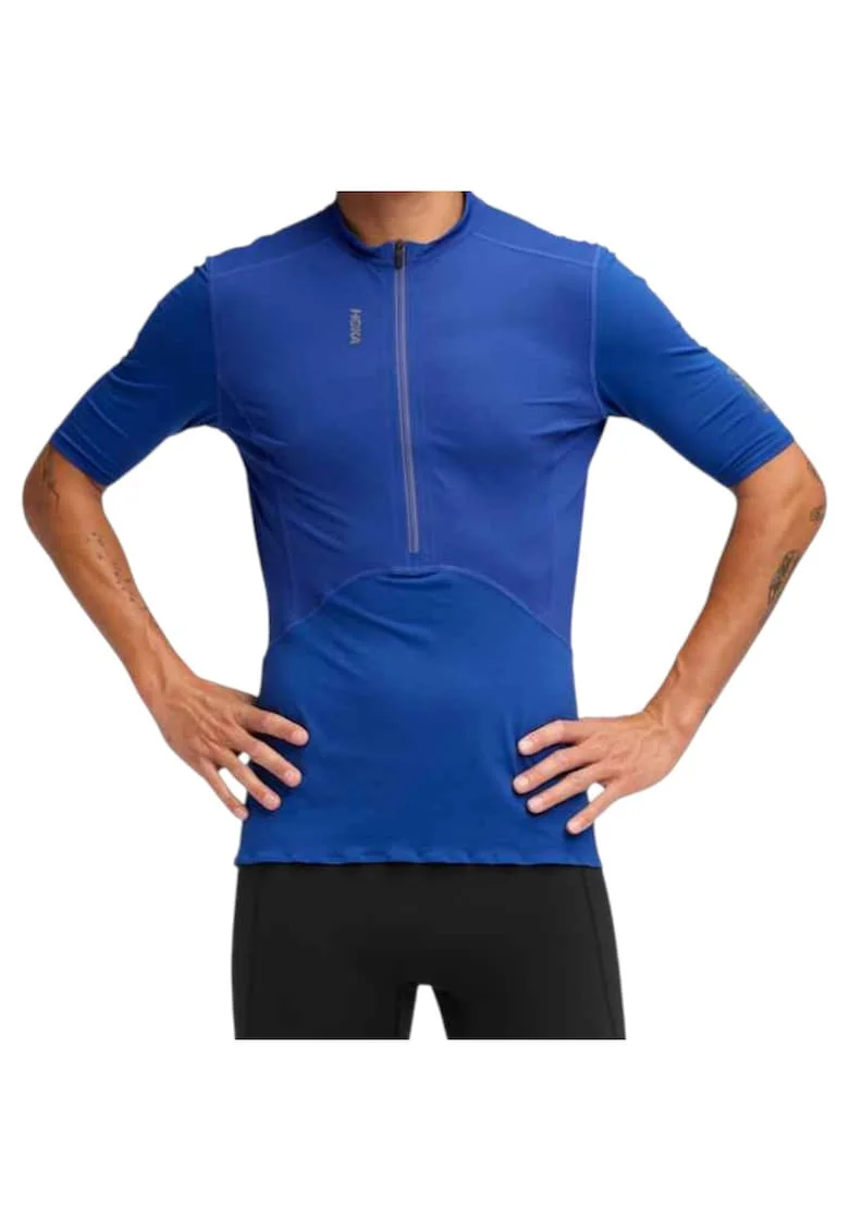 Tricou barbati  Skybreeze Short Sleeve Zip FW 2025, Albastru