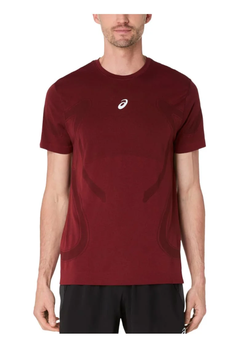 Tricou alergare barbati  Road Seamless FW 2025, Visiniu