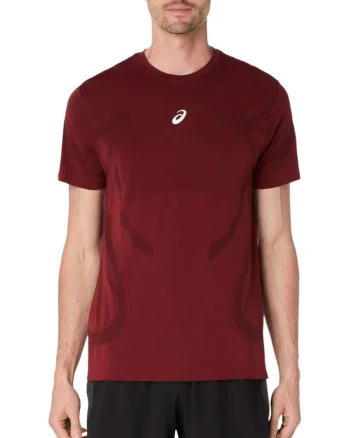 Tricou alergare barbati  Road Seamless FW 2025, Visiniu