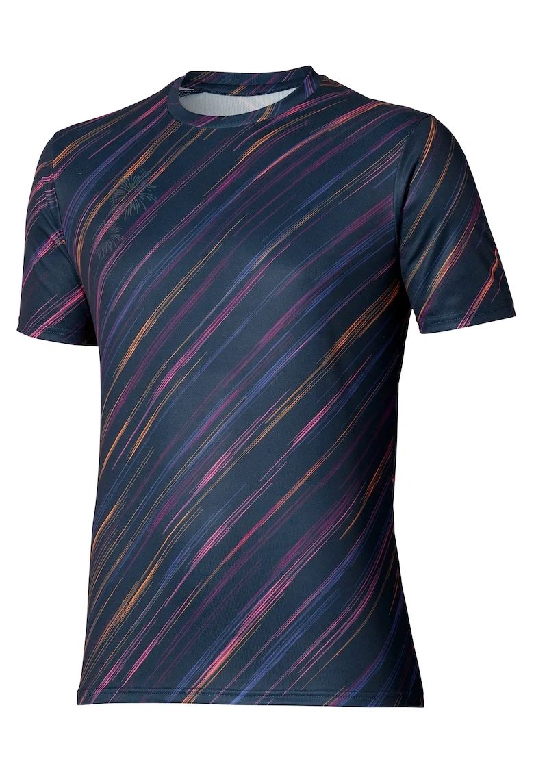 Tricou alergare barbati  Summer Pack QD FW 2025, Bleumarin