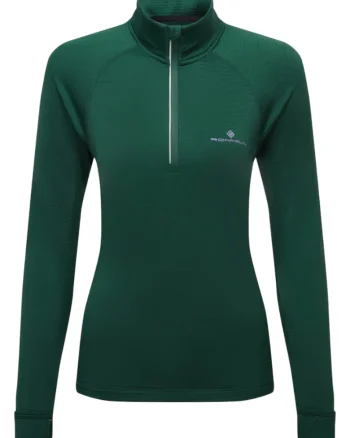 Bluza tehnica dama  Tech Winter 1/2 Zip FW 2025, Verde