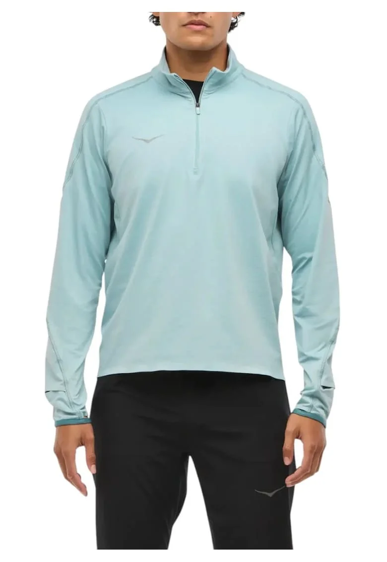 Bluza alergare barbati  GlideTech SS 2025, Albastru deschis