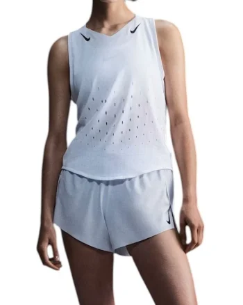 Maiou alergare dama  AeroSwift Dri-FIT ADV SS 2025, Alb