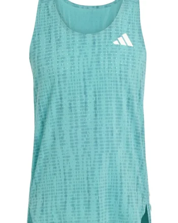 Maiou alergare barbati  Adizero Snglt FW 2025, Turcoaz