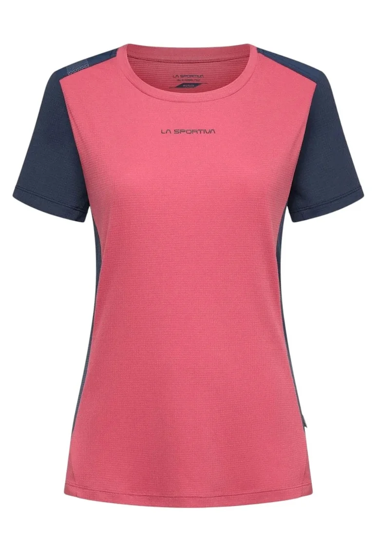 Tricou hiking dama  Ridge, Roz/Bleumarin