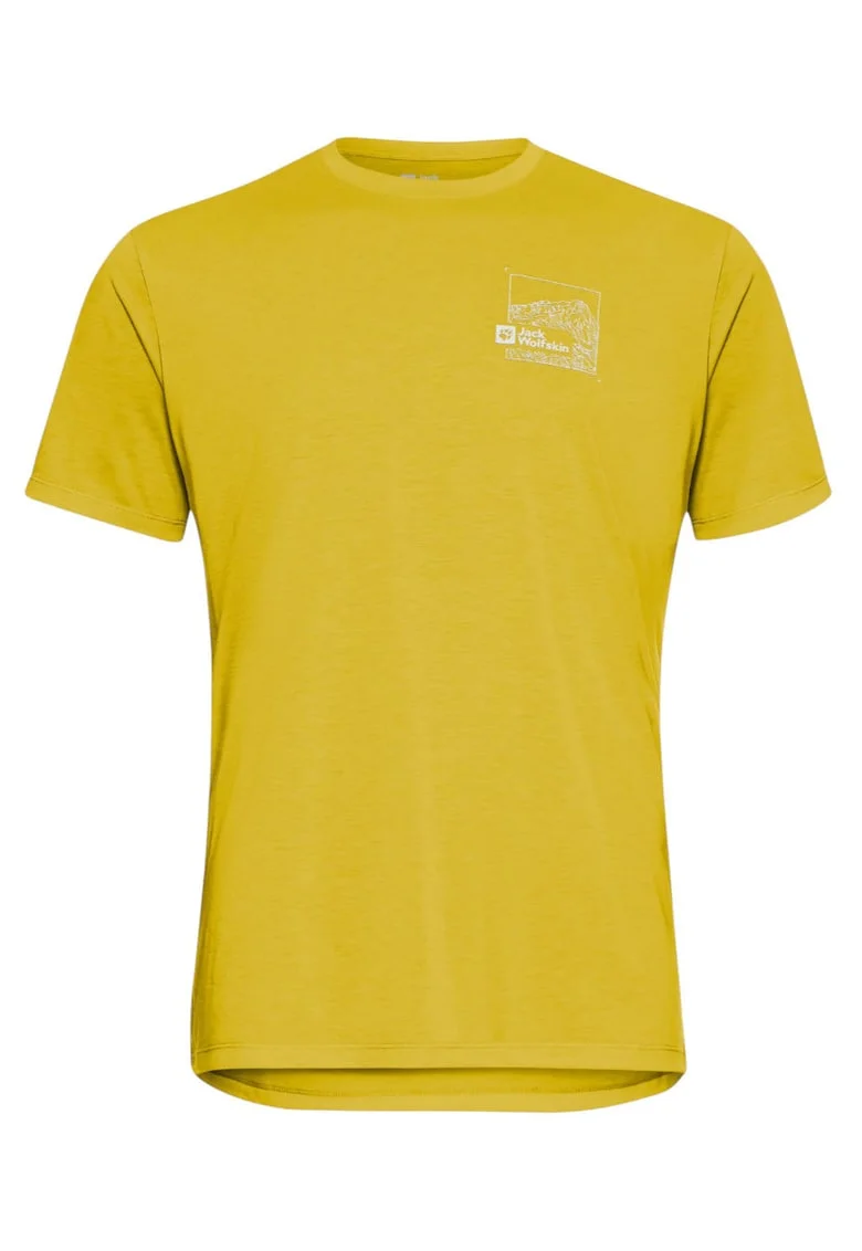 Tricou tehnic barbati  Vonnan Graphic FW 2025, Galben