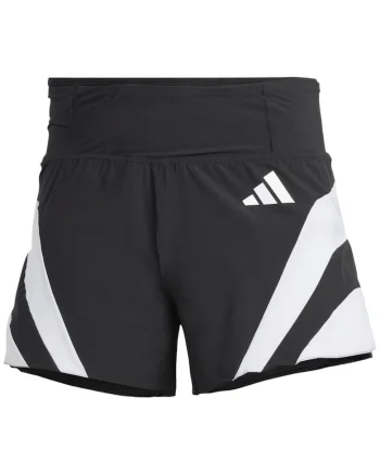 Sort alergare barbati  Adizero 5" FW 2025, Alb/Negru