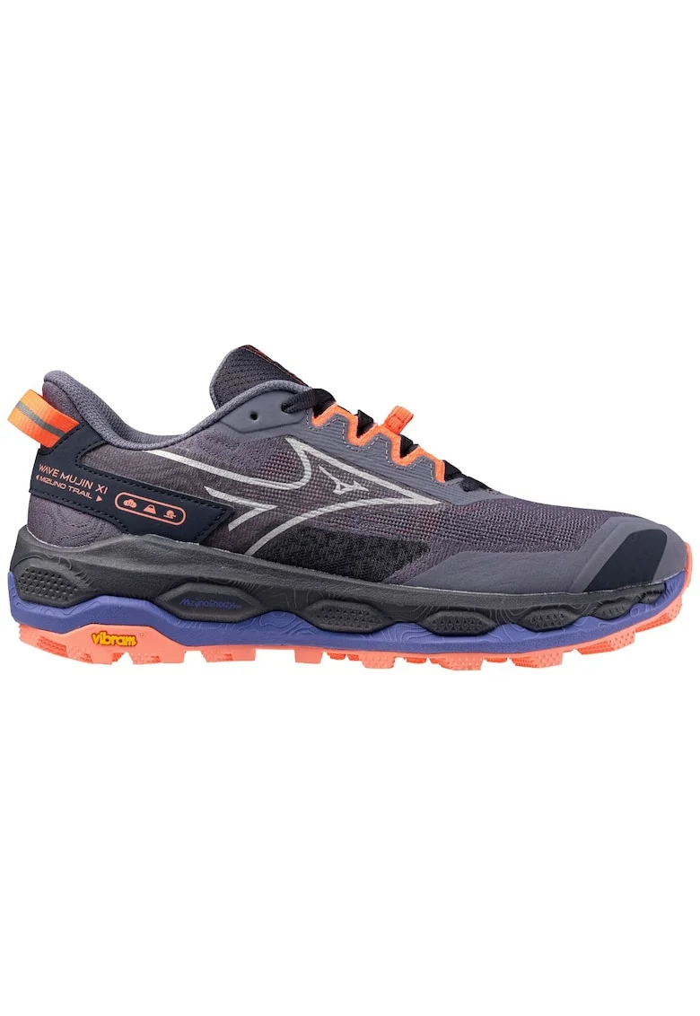 Pantofi alergare trail dama  Mujin 11 FW 2025, Gri/Coral