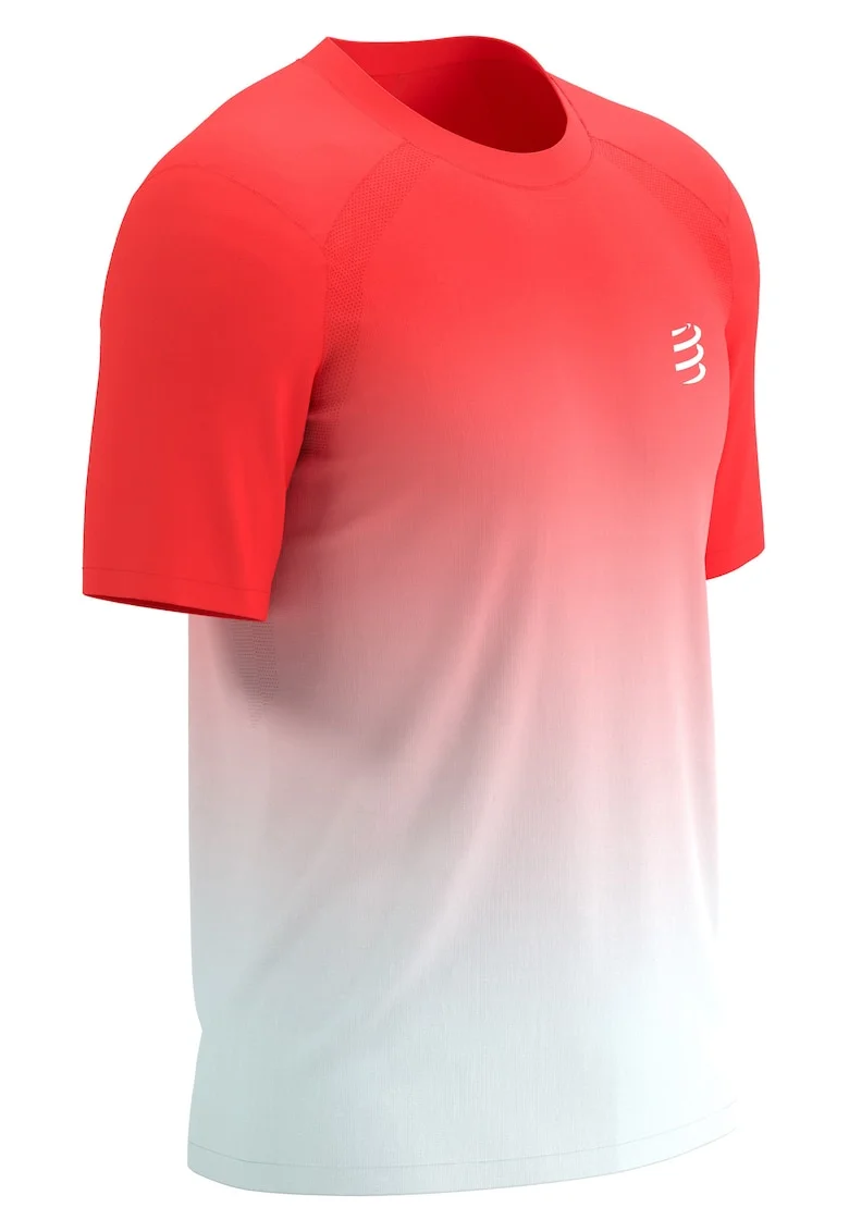 Tricou alergare barbati  Performance FW 2025, Rosu/Alb