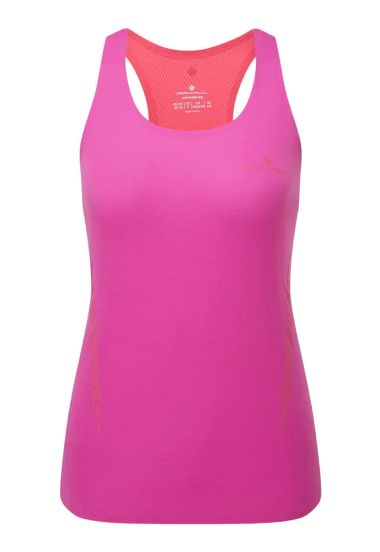 Maiou alergare dama  Tech Race Vest SS 2025, Roz