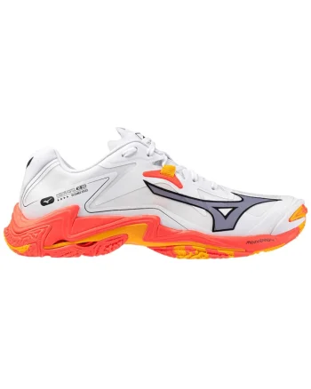 Pantofi volei  Wave Lightning Z8 FW 2025-Alb/Portocaliu-