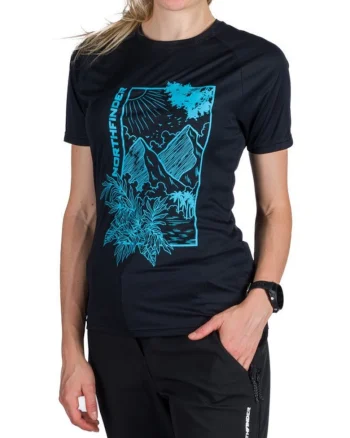 Tricou tehnic dama  Cassie, Negru