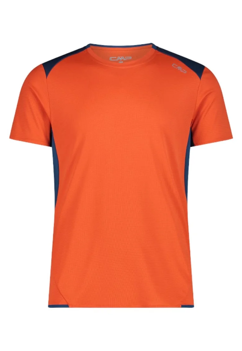 Tricou barbati  Unlimitech 33N6687, Portocaliu/Bleumarin