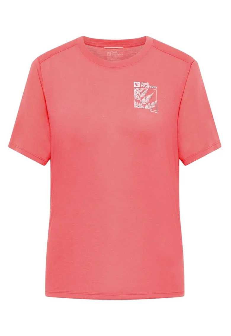 Tricou tehnic dama  Vonnan Graphic SS 2025, Coral