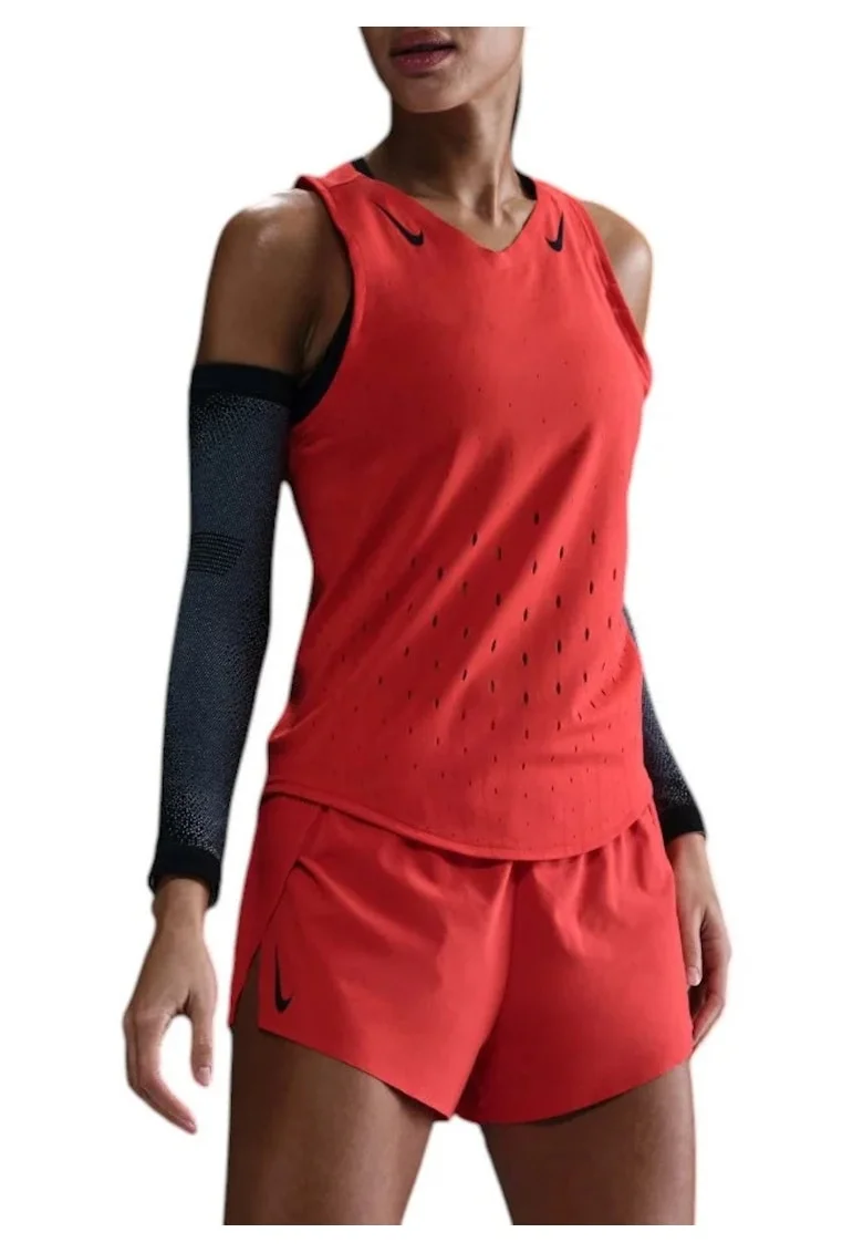Maiou alergare dama  AeroSwift Dri-FIT ADV SS 2025, Rosu