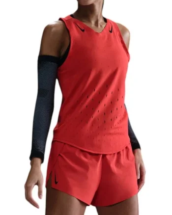 Maiou alergare dama  AeroSwift Dri-FIT ADV SS 2025, Rosu