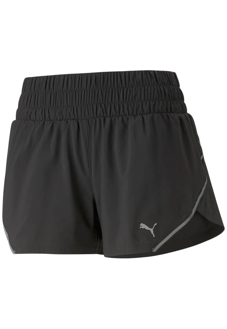 Sort alergare dama  Woven 3", Negru