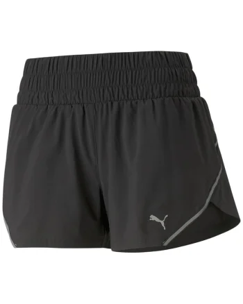 Sort alergare dama  Woven 3", Negru