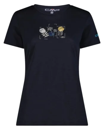 Tricou dama  32T7166 SS 2025, Bleumarin