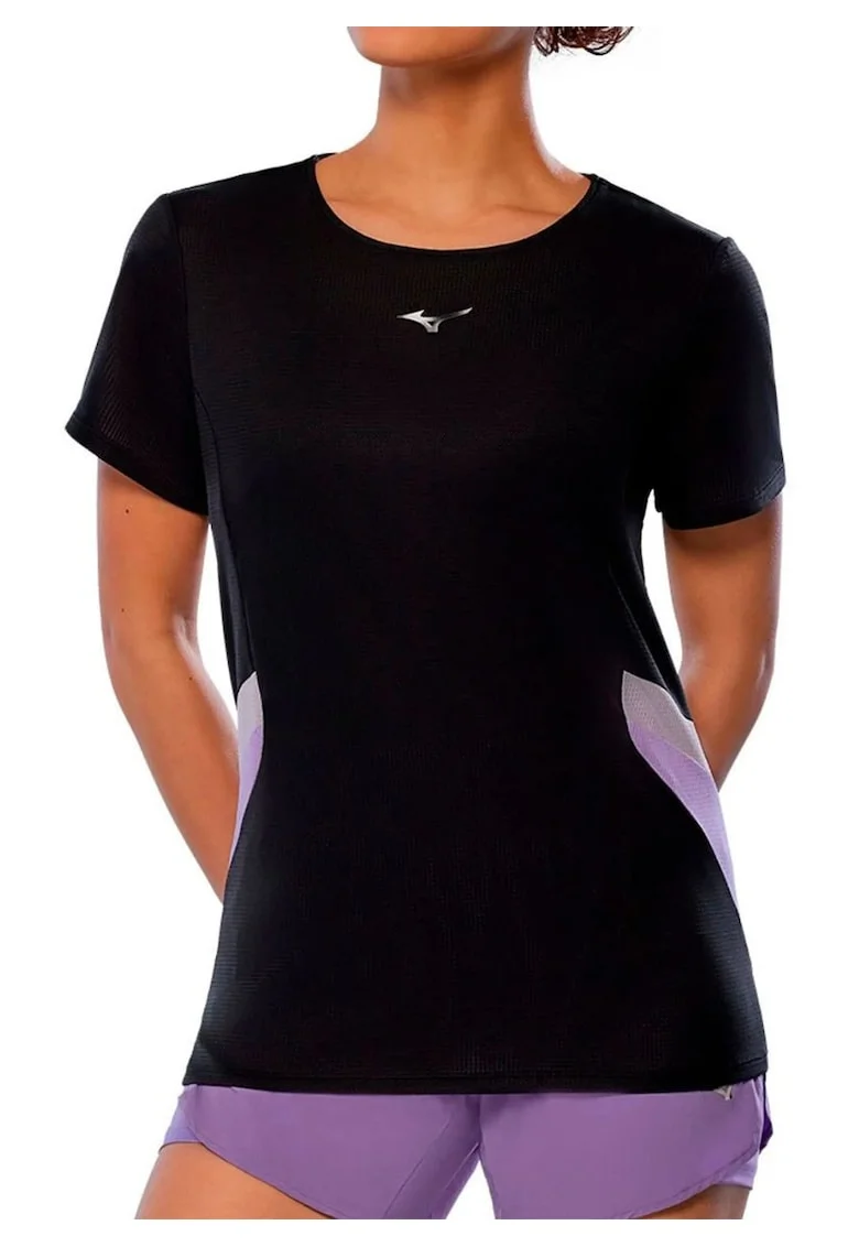 Tricou alergare dama  DryAeroFlow SS 2025, Negru