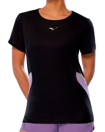 Tricou alergare dama  DryAeroFlow SS 2025, Negru