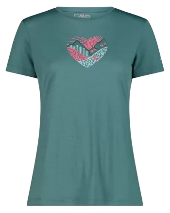 Tricou dama  32T7166 SS 2025, Turcoaz