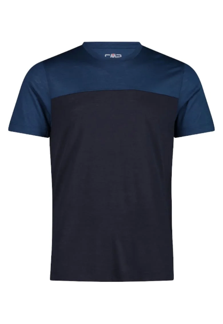 Tricou barbati  Unlimitech Performance Merino, albastru/negru