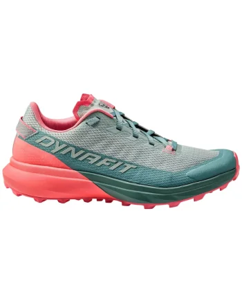 Pantofi alergare trail dama  Ultra, Turcoaz/Coral