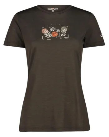 Tricou dama  32T7166 SS 2025, Maro