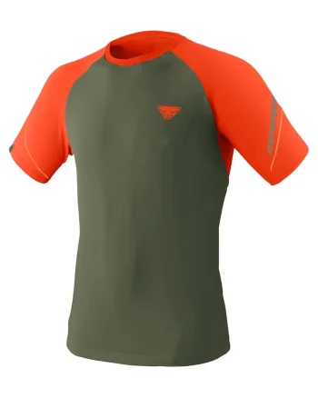 Tricou alergare barbati  Alpine Pro, Portocaliu/Kaki