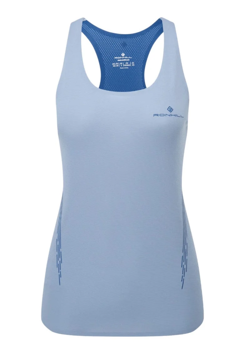Maiou alergare dama  Tech Race Vest SS 2025, Albastru
