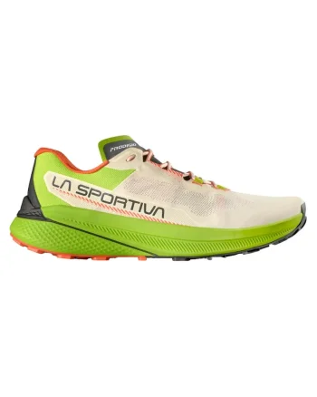 Pantofi alergare trail barbati  Prodigio 2025, Verde/Crem