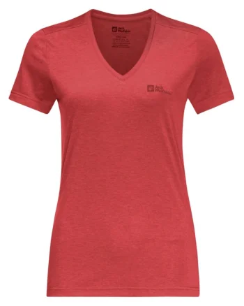 Tricou tehnic dama  Crosstrail, Rosu deschis