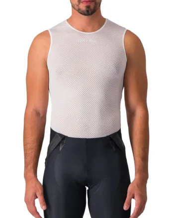 Maiou ciclism barbati  Pro Mesh 2.0, Alb