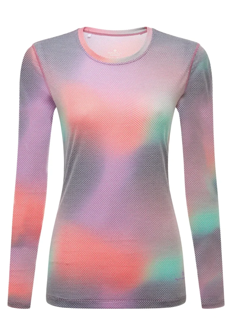 Bluza alergare dama  Tech Golden Hour FW 2025, Multicolor