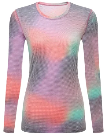 Bluza alergare dama  Tech Golden Hour FW 2025, Multicolor