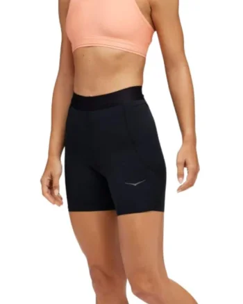 Colanti scurti alergare dama  Novafly 6'', Negru