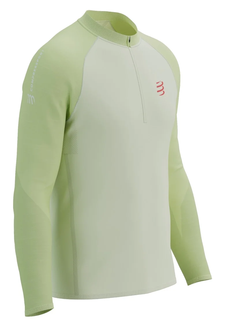 Bluza alergare barbati  Trail HZ FW 2025, Verde deschis