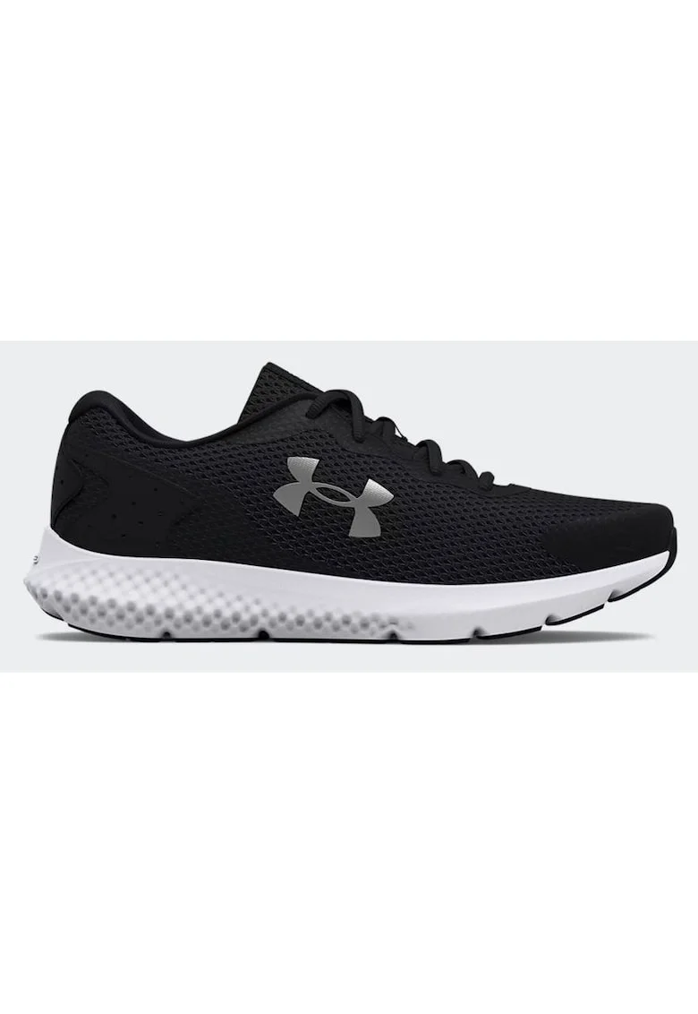 Pantofi usori pentru-alergare Ua Charged Rogue 3, Negru stins, Alb murdar, Negru