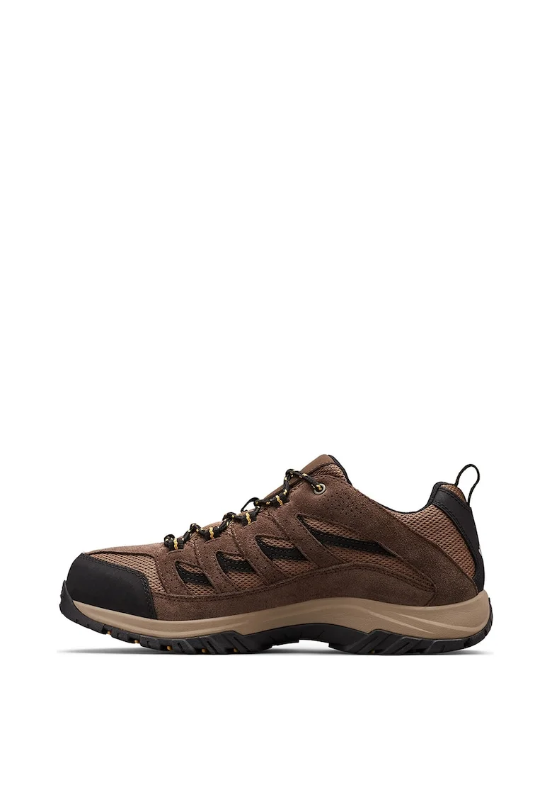 Pantofi cu insertii de piele intoarsa, pentru drumetii Crestwood, Maro, Maro