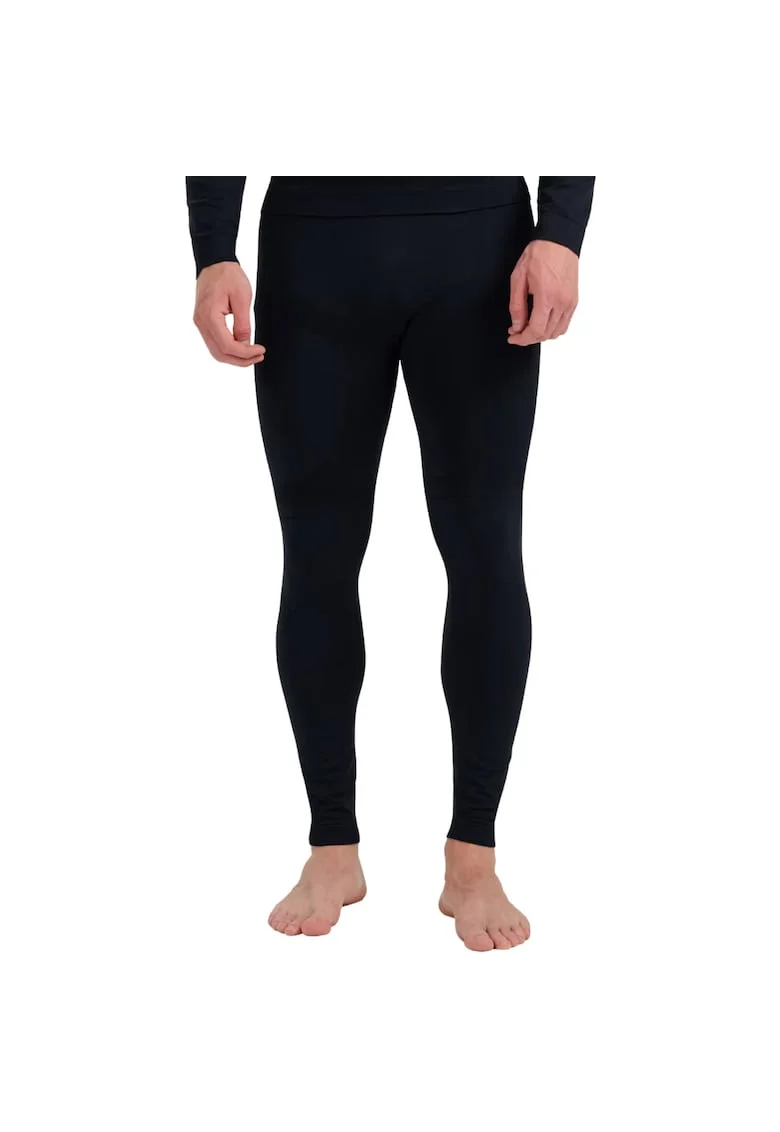 Pantaloni sport barbati  termoactivi, negru, poliamida/poliester/elastan,