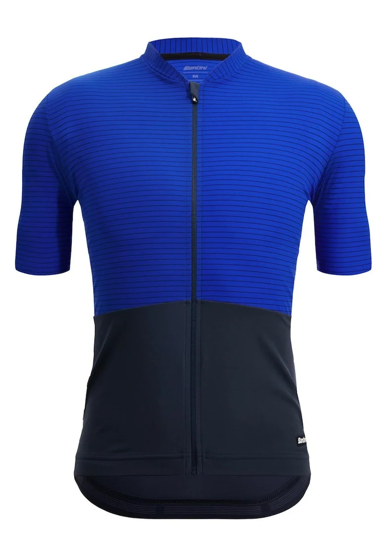 Tricou ciclism barbati  Colore Riga, Albastru/Bleumarin