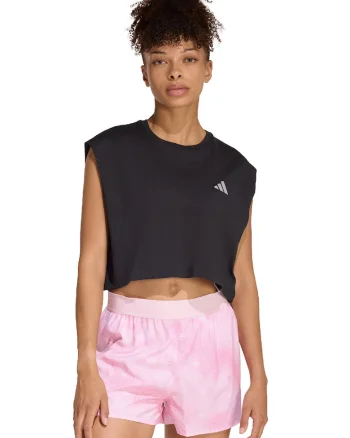 Tricou din bumbac pentru alergare, Negru