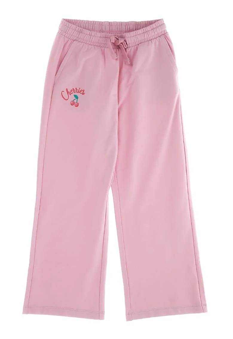 Pantaloni de trening cu snur, Roz deschis