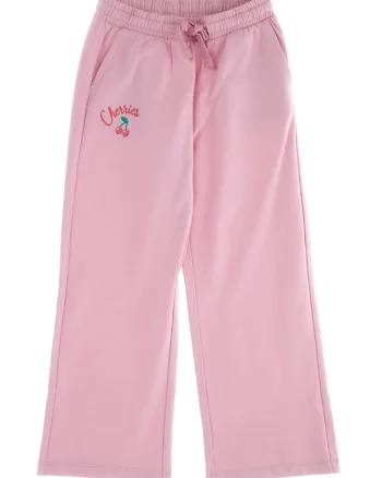 Pantaloni de trening cu snur, Roz deschis